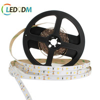 Pita led strip LED kustom 12V 24V SMD 2835 60LED/M 5M/rol warna tunggal 6500k 3000k 4000k rgb lampu Strip LED 2835 60D