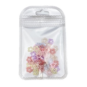 100 piezas/bolsa de decoración de <span class=keywords><strong>uñas</strong></span> con flores huecas irregulares, estrellas y corazones multicolor, de resina mixta, para proveedores de arte de <span class=keywords><strong>uñas</strong></span> DIY - Product Image 6