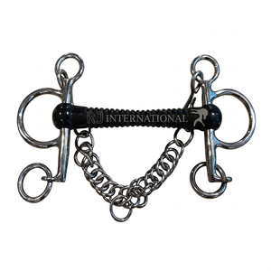 NEW HORSE RUBBER MOUTH Ribbed Flexi D BIT STEEL /HORSE HARD RUBBER MOUTH RIBBED PEHLAM FULL CHEEK D BITS HANGING CHEEK - Product Image 5