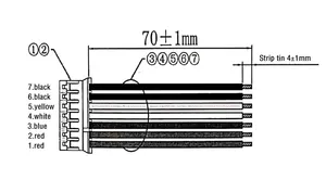 2 3 4 5 6 7 8 9 10 11 12 13 14 15 16pin Ph2.0 Xh2.5 2.54 <span class=keywords><strong>Jst</strong></span> Kết Nối Lắp Ráp Cáp Và Dây Nịt - Product Image 4