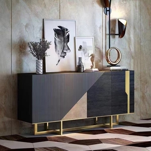 Prix usine blanc Buffet Buffet Armoire avec couches Meubles de salle à manger pour usage domestique Buffets Meubles de salon - Product Image 5