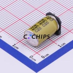 ตัวเก็บประจุอิเล็กโทรไลต์อะลูมิเนียมแบบ SMD รุ่น VKMD1451K101MV, ขนาด D8xL14.5 มม., 100uF, 20%, 80V, 735mA-100kHz - Product Image 2