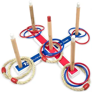 Jogos Ring Toss para Crianças Indoor Holiday Fun ou Outdoor Yard Game para Adultos e Família Fácil de Configurar Compact Carry Toddler Toys