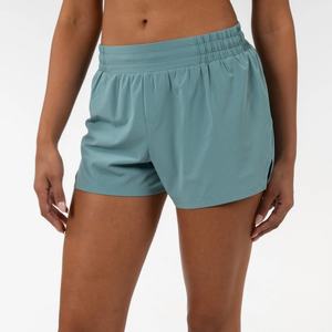 Shorts Deportivos de Mujer 2 en 1 con Forro, de 4 Pulgadas de Cintura Alta, con Bolsillos y Efecto Scrunch Butt, para Entrenamiento y Running - Product Image 1