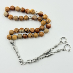 ลูกปัดสวดมนต์มุสลิม8มม. 33แผนที่หินอิสลามลูกปัดสวดมนต์ภาษาอาหรับ - Product Image 1