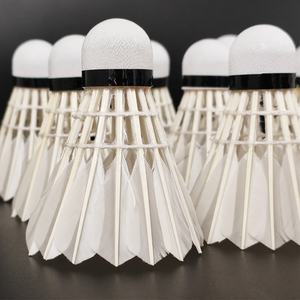 DunRun <span class=keywords><strong>DR</strong></span>-09 Shuttlecock Bulu Angsa Kustom Tahan Lama 77 Speed untuk Pertandingan yang Lebih Baik - Product Image 4