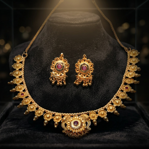 Wholesale Fashion Jewelry Brass Forming 14K 18K 24K Gold Plated Traditional Floral Design Women's <b>Wedding</b> Jewelry Oro Joyeria - Product Image 3