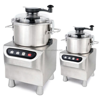 Robot culinaire commercial en acier inoxydable 18L à double vitesse et 3 lames pour la préparation de houmous, de pâtes et de farce à viande