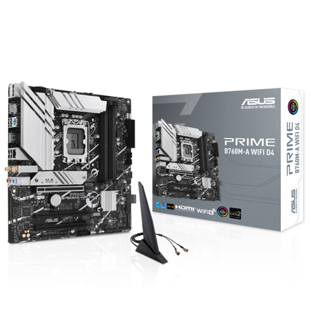 ASUS PRIME B760M-A WIFI  D4 Motherboard with Dual Channel Memory Architecture Support Intel 13th/12th Series Desktop Processors