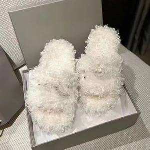 Pantuflas de Invierno para el Hogar, Pantuflas de Piel Sintética Unisex para Interiores, para Mujeres y Hombres - Product Image 4