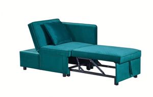 Multi-functional Foldable <b>Sofa</b> <b>Bed</b> with Metal <b>Frame</b> and Fabric Upholstery Adjustable Futon Design for Living Room & Hotel Use - Product Image 2