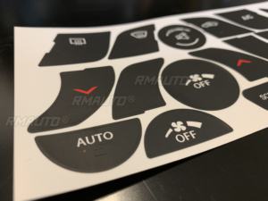 Autocollant de réparation de bouton de climatisation pour Chrysler 200 2014 2015 2016 2017, autocollant de réparation de bouton, décoration, nouveaux autocollants de voiture - Product Image 4