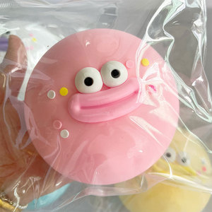 Palla Squishy Gigante Antistress con Occhi Grandi, Rimbalzo Lento, <span class=keywords><strong>Modellabile</strong></span>, Giocattolo Morbido a Forma di Daifuku con Bocca Larga - Product Image 5