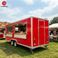 Remorque alimentaire économique Cogsun à vendre, camion de boulangerie mobile, chariot à café personnalisé pour événements