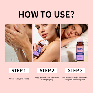Aceite de Ricino Orgánico de Marca Privada para el Cuidado Corporal, Repara la Piel Áspera, Promueve la Salud del Cuero Cabelludo, con Rodillo de Rosa - Product Image 5