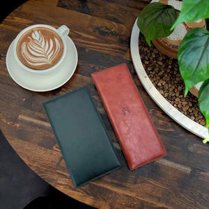 สมุดใส่เมนูหนัง PU หนา สำหรับใส่เมนูเครื่องดื่ม แฟ้มเมนู ร้านกาแฟ บาร์ ร้านอาหาร สมุดเช็คบิล ของชำร่วย ของที่ระลึกทางธุรกิจ - Product Image 4