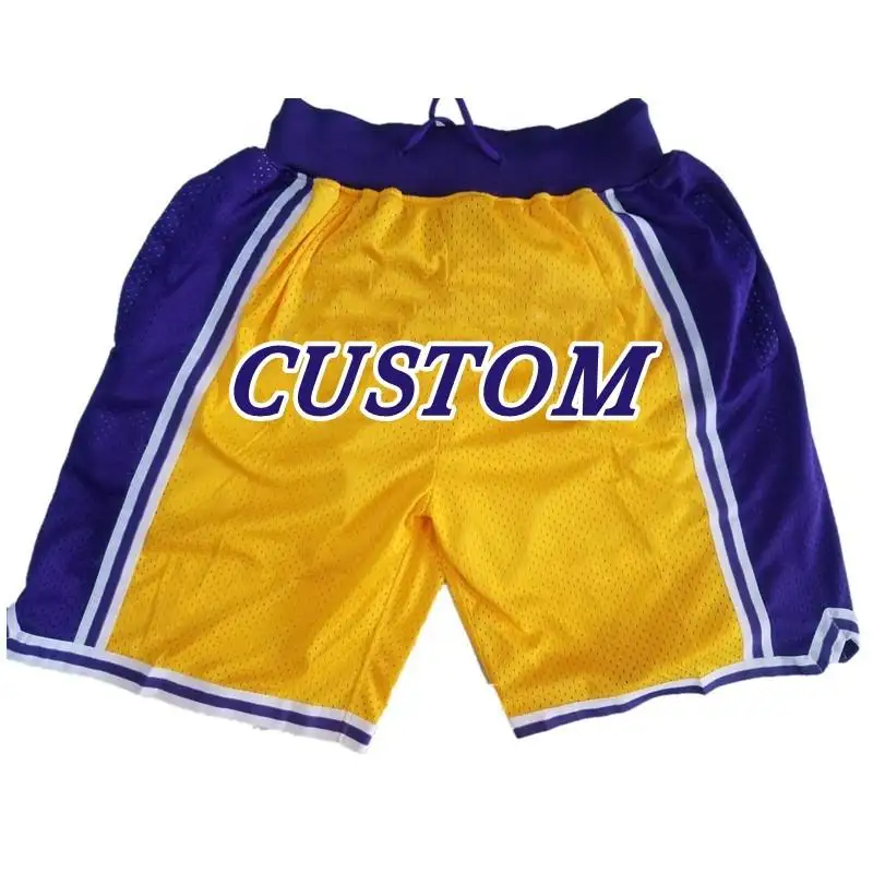 2022 Custom Logo Team Vintage Basketball Warriors all Stars Shorts New Trends Mesh Print Flower Men Shorts