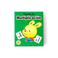 Jeu interactif parent-enfant personnalisé en espagnol : cartes flash de mathématiques (addition, soustraction, multiplication et division) personnalisables pour le client