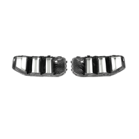 Prises d'air avant style Mech Rowen pour Mercedes W465 G63, kit carrosserie en fibre de carbone noire, pièces de pare-chocs avant
