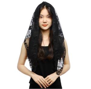 Multi Colors Spanish Style Lace Mantilla Women Head Covering Catholic Veil - Product Image 1