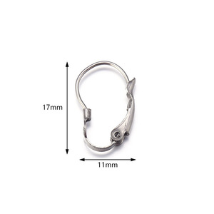 Ganchos para pendientes franceses de acero inoxidable con forma de calabaza para la fabricación de pendientes, accesorios de joyería DIY - Product Image 4