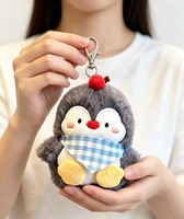 Adorable Pingouin en Peluche Doux et Portable, Figurine Pendentif pour Sac d'École, Porte-clés, Accessoire de Poupée