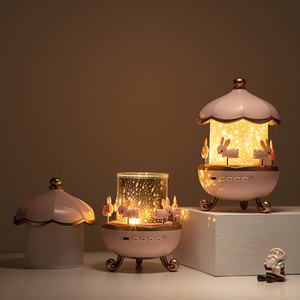 Projecteur de 12 films, décoration de carrousel rotatif, lumière LED pour bébé, chambre d'enfant, veilleuse musicale - Product Image 6