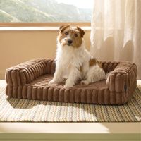 Lit orthopédique rectangulaire pour chien PAIPET, grand, imperméable, rembourré en coton, matelas pour animaux de compagnie, antidérapant, style moderne, intérieur/extérieur