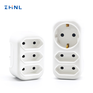 10A 16A 250V UE estándar europeo tres USB carga 3 pines eléctrico 3 salida interruptor protección de seguridad enchufe adaptador - Product Image 1
