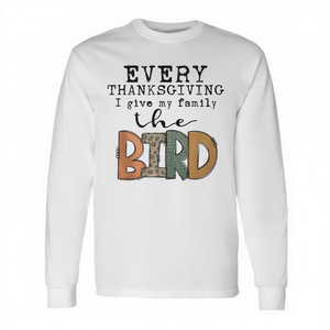 Chaque Thanksgiving, je fais cadeau à ma famille du t-shirt à manches longues The Bird. - Product Image 2