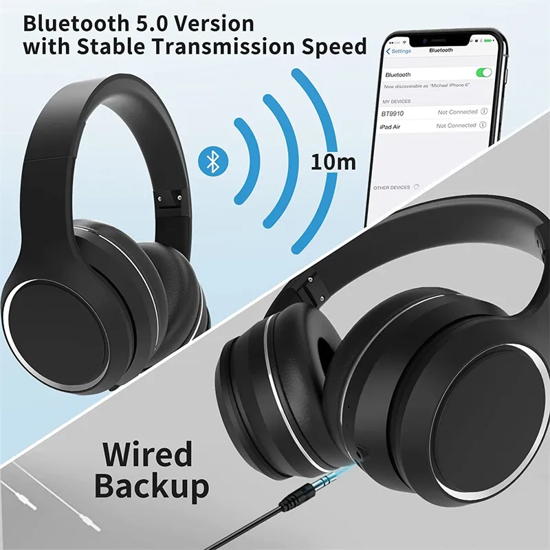 Active Noise Cancelling headphone with Bulit-in microphone Fast Charge Headsets