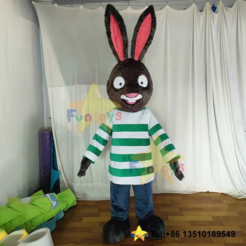 Funtoys personalizzato Peter coniglio pasqua Mascotte Costume coniglietto Mascotte Cosplay carnevale Disfraz De Halloween natale per adulti
