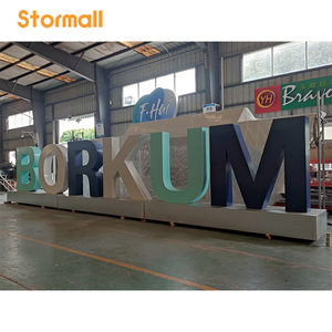 Insegne Luminose LED Personalizzate con <span class=keywords><strong>Lettere</strong></span> Giganti Autoportanti per Esterni, <span class=keywords><strong>Lettere</strong></span> Alfabetiche Colorate per Bar - Product Image 5