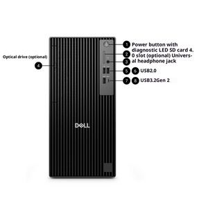 Ordinateur de bureau commercial personnalisable Intel Core Ultra U5/U7 16 Go de RAM 512 Go SSD RTX5070-12G Dells Pro Plus QBT1250 MT - Product Image 5