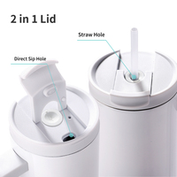 Vaso Térmico de Acero Inoxidable de 40oz (1200ml) para Sublimación, Personalizable al por Mayor, con Asa y Pajita, de la Marca PYD Life Manufacturer