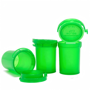 หลอดพลาสติกแบบเปิดฝา ASTM 19D สำหรับบรรจุยาเม็ด 1/8 ออนซ์ หรือดอกไม้ ขายส่ง - Product Image 6