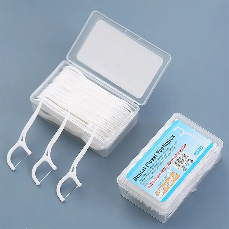 Dental Floss Picks High Toughness Professional Toothpicks Sticks with Portable Case and Dental Picks Perfect for Family Travel