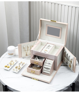 Nouveaux produits explosifs lancés : Étuis à bijoux grande capacité, étuis de voyage pour bijoux, étuis à bijoux portables de voyage - Product Image 2