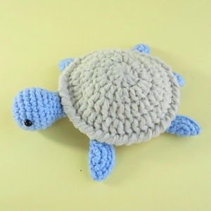 Sous-verres tricotés à la main de 12 cm, motifs multicolores, pour la maison, tapis de table isolant mignons tortue et agneau, vente en gros - Product Image 6