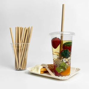Pajitas de Bambú de Alta Calidad para Bebidas de Té Boba, Aptas para Alimentos, Hechas con Bambú 100% Natural - Product Image 2