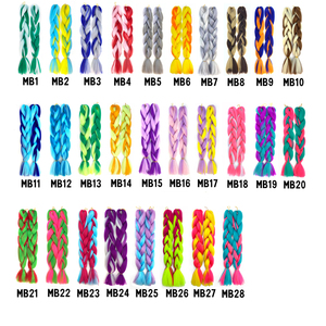<span class=keywords><strong>Capelli</strong></span> intrecciati sintetici ad alta temperatura all'ingrosso In massa estensione dei <span class=keywords><strong>capelli</strong></span> sintetici <span class=keywords><strong>treccia</strong></span> Jumbo <span class=keywords><strong>capelli</strong></span> colore misto 24 pollici - Product Image 4