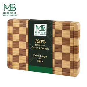Tablas de Cortar de Bambú de Alta Gama con <span class=keywords><strong>Canales</strong></span> de Drenaje y Asas para Cocinas Modernas, Venta al Por Mayor - Product Image 1