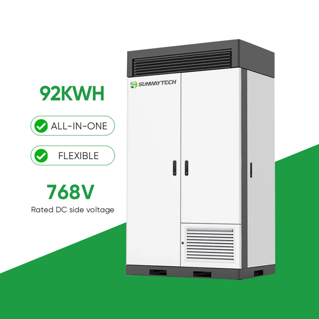 SUNWAY Outdoor Cabinet 90kwh 30kw 100KW 200KW Battery Lifepo4 EMS Solar Energy Storage Systems for Utility