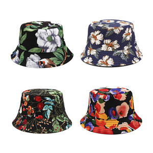 Nuovo Due Lati di Usura Stampa Floreale <span class=keywords><strong>Pescatore</strong></span> Cappello Della Benna per le Donne Degli Uomini Primavera Estate All'aperto <span class=keywords><strong>Vestito</strong></span> Casuale - Product Image 2