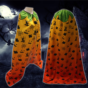 Nouvelle cape/écharpe d'Halloween pour cosplay, cape de Déesse de la Mort/maître des sortilèges avec impression numérique, écharpe effrayante. - Product Image 4