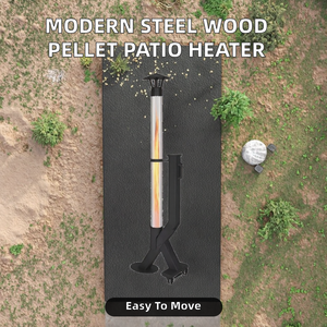 <b>Super</b> September 20% Off Pellet Patio Heater, Modern Outdoor Furniture Energy-<b>Saving</b> Portable Fireplace with Manual Ignition - Product Image 2