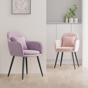High Quality Cheap Modern Italian French Sillas Fabric <b>Velvet</b> Kitchen <b>Chair</b> for Dining Room - Product Image 3