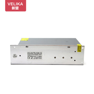 Fuente de alimentación conmutada de salida única Velika S-720-12 12V 60A para monitoreo y control industrial - Product Image 1