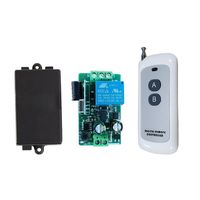 Télécommande universelle sans fil 433MHz Rf AC 110V 220V 10Amp 2200W 1CH relais récepteur et interrupteur d'éclairage pour dispositif de lampe à ampoule