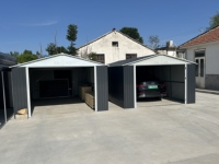 Offre Spéciale Garage extérieur Abri de voiture Garage Vente en gros 12ft X 20ft Métal Carport Jardin Bâtiment Garage